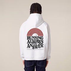 RUNACY Running is Always the Answer Hoodie White 