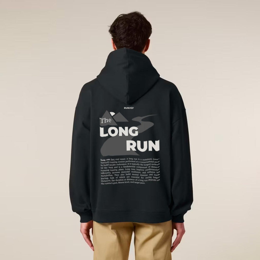 The Long Run Hoodie Black
