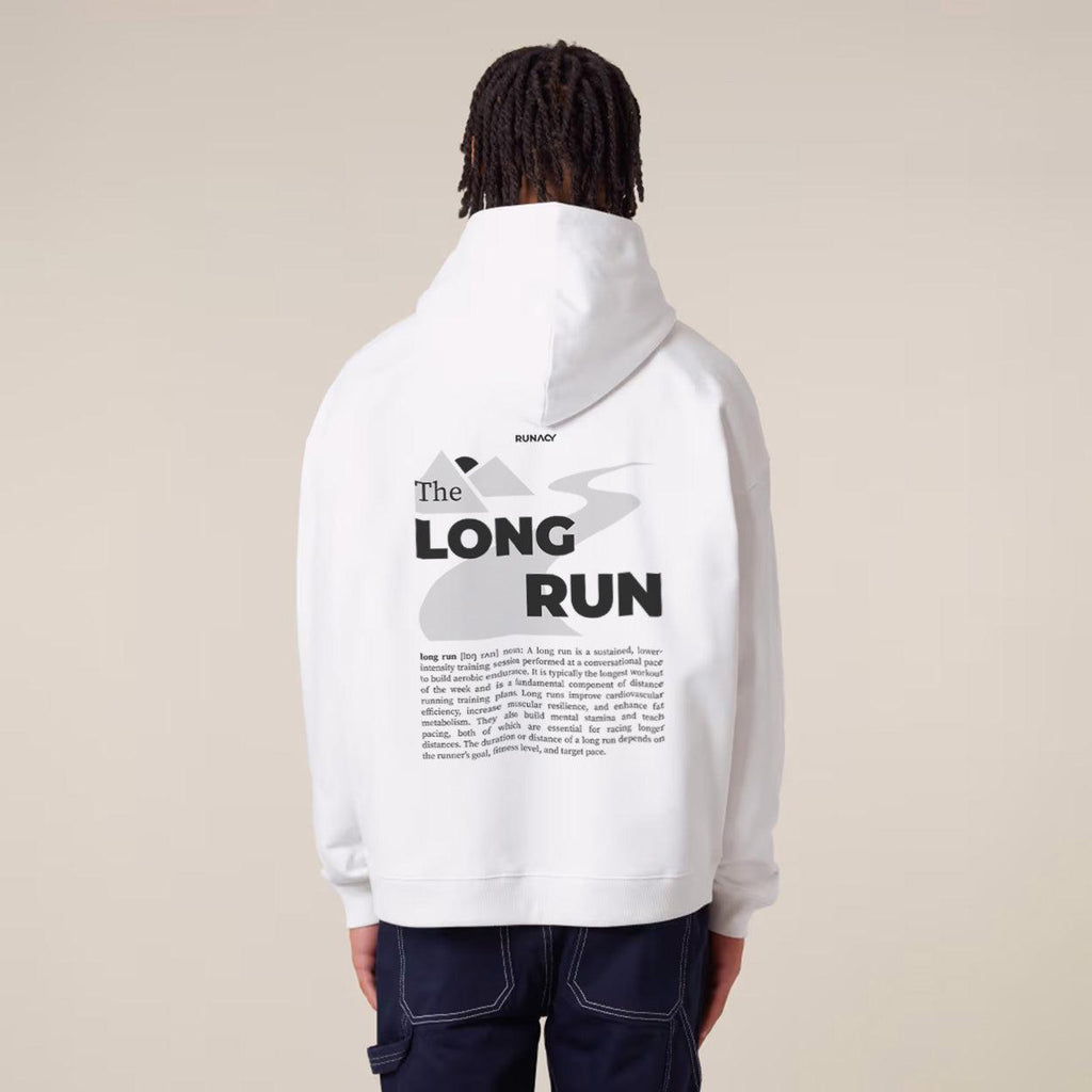The Long Run Hoodie White