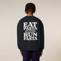 RUNACY Eat Pasta Run Fasta Sweatshirt Black 