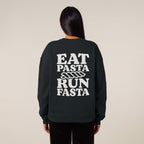 Eat Pasta Run Fasta Sweatshirt Black