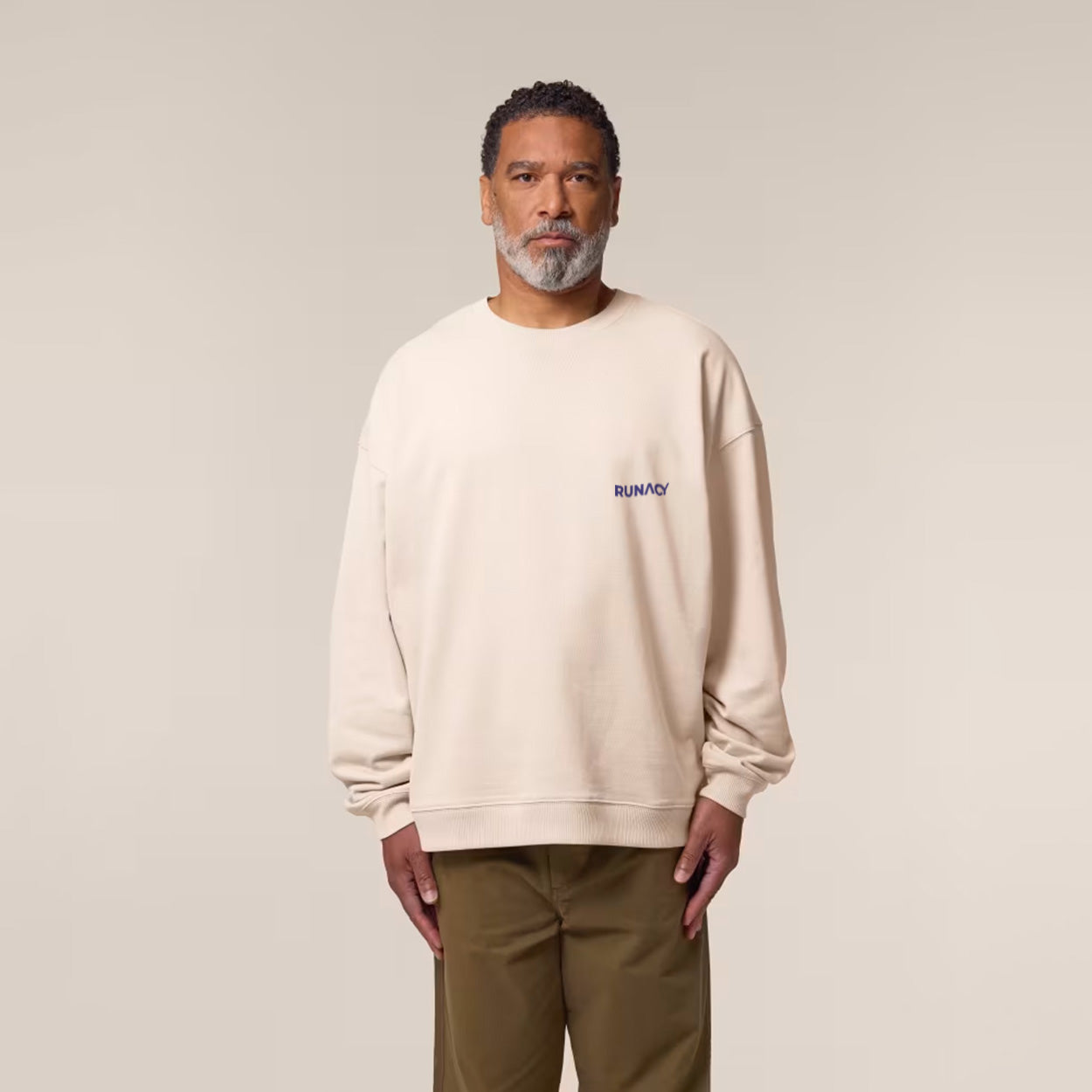 Eat Pasta Run Fasta Sweatshirt Cream