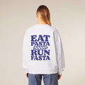 Eat Pasta Run Fasta Sweatshirt White