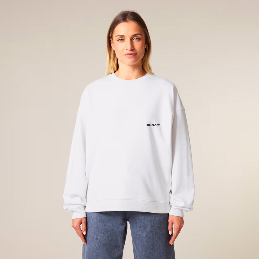 Running is Always the Answer Sweatshirt White