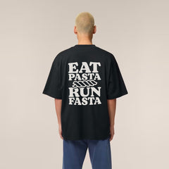 RUNACY Eat Pasta Run Fasta T-Shirt Black 