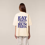 Eat Pasta Run Fasta T-Shirt Cream