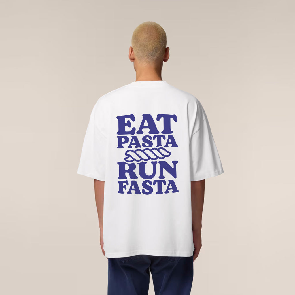 Eat Pasta Run Fasta T-Shirt White