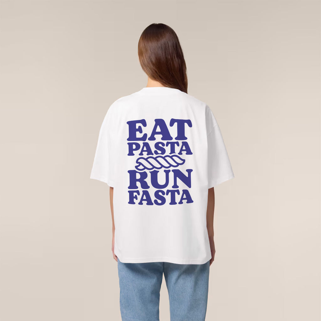 Eat Pasta Run Fasta T-Shirt White