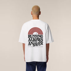 RUNACY Running is Always the Answer T-Shirt White 