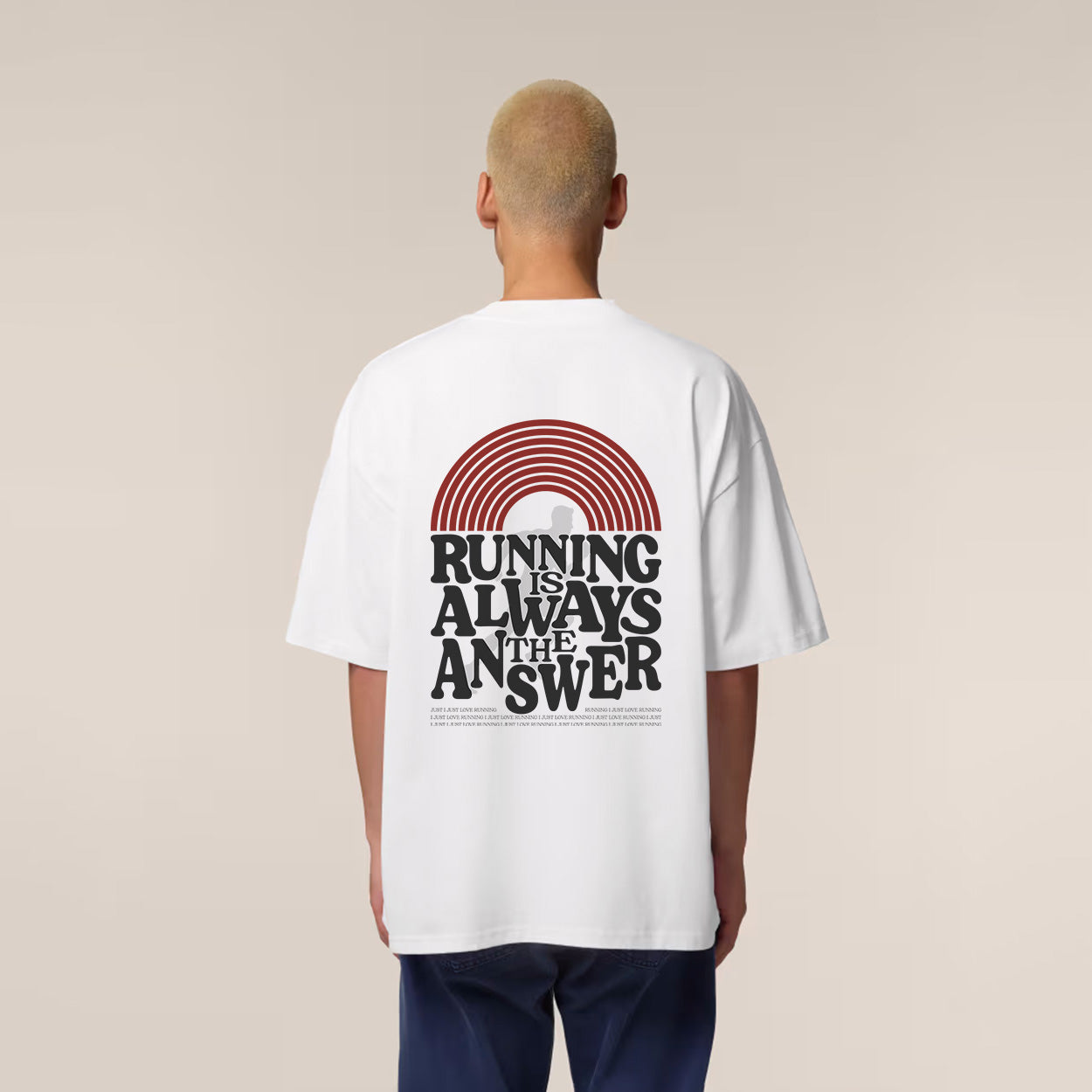Running is Always the Answer T-Shirt White