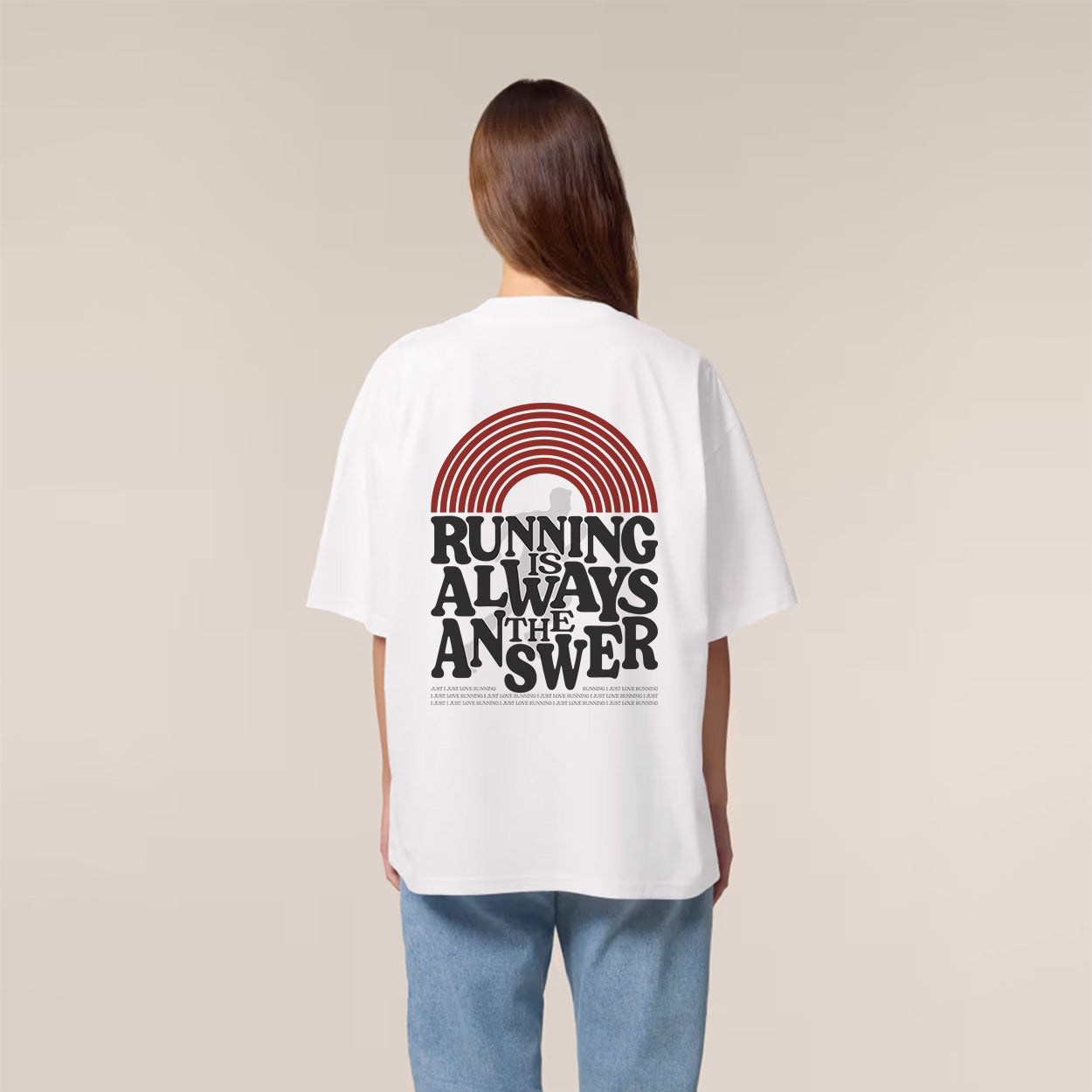 Running is Always the Answer T-Shirt White